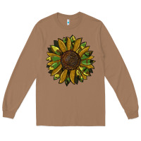 Toasted Coconut camouflage flitter sunflowers Long Sleeve Tee - RanaPortraitStore