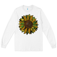 White camouflage flitter sunflowers Long Sleeve Tee - RanaPortraitStore