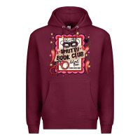 Burgundy smutty book club admit one good girls only Premium Hoodie - MaliasSmallBusiness