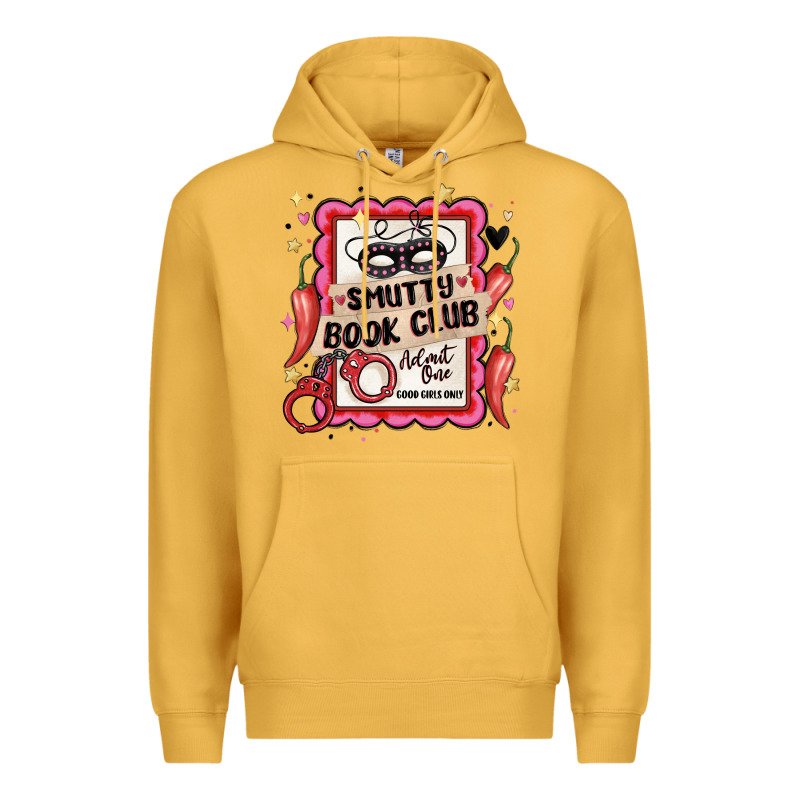 Smutty Book Club Admit One Good Girls Only Premium Hoodie by MaliasSmallBusiness | Teevron