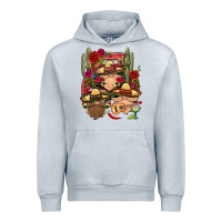Heather Grey Mexican Gnomies Truck Urban Hoodie - BundleAndBundleShop