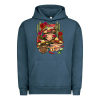Pigment Midnight Navy Mexican Gnomies Truck Urban Hoodie - BundleAndBundleShop