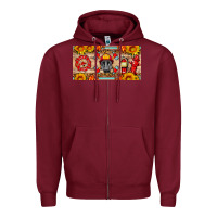 Burgundy firefighter air mask sunflower and elementary license plate Zipper Hoodie - HRA Design Shop