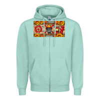 Seafoam firefighter air mask sunflower and elementary license plate Zipper Hoodie - HRA Design Shop