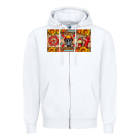 White firefighter air mask sunflower and elementary license plate Zipper Hoodie - HRA Design Shop