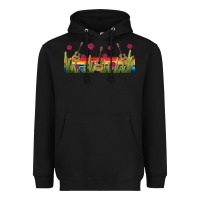 Black mexican sombrero guitar libbey glass Heavyweight Hoodie - BundleAndBundleShop