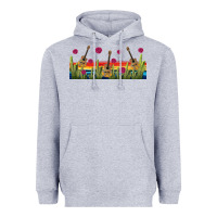 Heather Grey mexican sombrero guitar libbey glass Heavyweight Hoodie - BundleAndBundleShop
