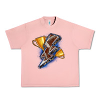 Salmon football lightning bolt Urban Heavy Tee - Zillion Design Studio