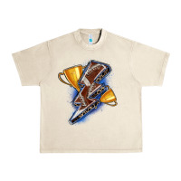 Sandshell football lightning bolt Urban Heavy Tee - Zillion Design Studio