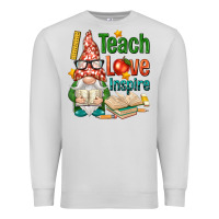 Dove Grey gnome teach love inspire Premium Sweatshirt - NancyCooperArtShop