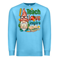 Ocean Blue gnome teach love inspire Premium Sweatshirt - NancyCooperArtShop