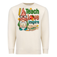 Sandshell gnome teach love inspire Premium Sweatshirt - NancyCooperArtShop