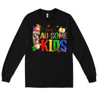 Black i teach au some kids Long Sleeve Tee - Zillion Design Studio