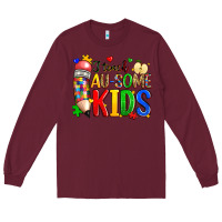 Burgundy i teach au some kids Long Sleeve Tee - Zillion Design Studio