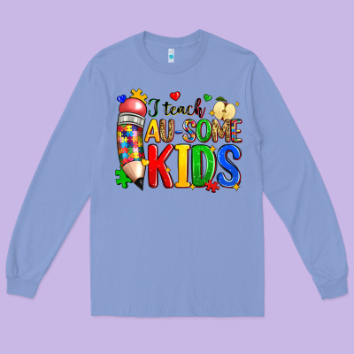 I Teach Au Some Kids Long Sleeve Tee Designed By Zillion Design Studio