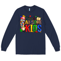 Navy i teach au some kids Long Sleeve Tee - Zillion Design Studio