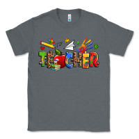 Charcoal Heather autism teacher Classic Tee - Zillion Design Studio