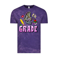 Cloud Purple Fourth Grade Vintage Tee - RanaPortraitStore