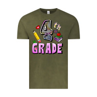 Vintage Olive Fourth Grade Vintage Tee - RanaPortraitStore