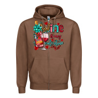 Chestnut wine is my valentine olivia Zipper Hoodie - OliviaCreatesArt