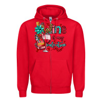 Red wine is my valentine olivia Zipper Hoodie - OliviaCreatesArt