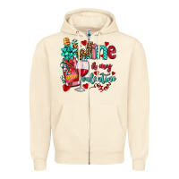Sandshell wine is my valentine olivia Zipper Hoodie - OliviaCreatesArt