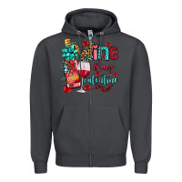 Smoke wine is my valentine olivia Zipper Hoodie - OliviaCreatesArt