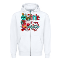White wine is my valentine olivia Zipper Hoodie - OliviaCreatesArt