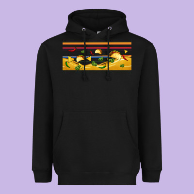 Taco And Nachos Libbey Glass Heavyweight Hoodie Designed By Bundleandbundleshop