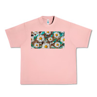 Salmon leopard daisy Urban Heavy Tee - RanaPortraitStore
