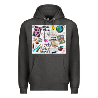 Charcoal Heather teacher always learning Premium Hoodie - NancyCooperArtShop