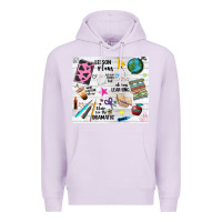 Lilac teacher always learning Premium Hoodie - NancyCooperArtShop