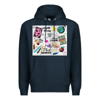Navy teacher always learning Premium Hoodie - NancyCooperArtShop