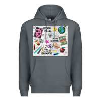Rock teacher always learning Premium Hoodie - NancyCooperArtShop