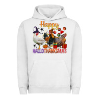 Pigment Lunar Rock Happy Hallothanksmas Chick Urban Hoodie - BundleAndBundleShop