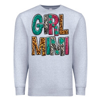 Heather Grey girl mimi Premium Sweatshirt - NancyCooperArtShop