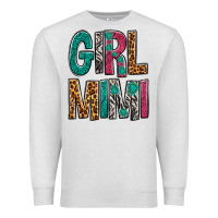 Oatmeal Heather girl mimi Premium Sweatshirt - NancyCooperArtShop