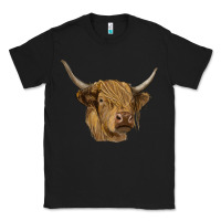 Black highland cow Classic Tee - RanaPortraitStore
