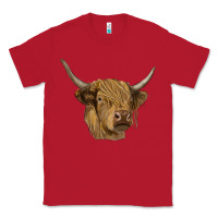 Red highland cow Classic Tee - RanaPortraitStore