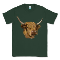 Sports Green highland cow Classic Tee - RanaPortraitStore