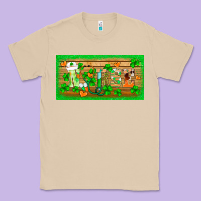 St.patricks Nurse License Plate Template Classic Tee Designed By Barkaloodesign