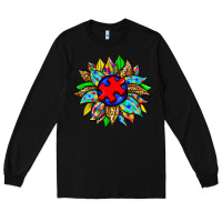 Black autism sunflower Long Sleeve Tee - Zillion Design Studio