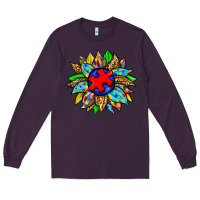 Plum autism sunflower Long Sleeve Tee - Zillion Design Studio