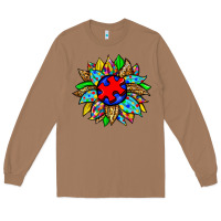 Toasted Coconut autism sunflower Long Sleeve Tee - Zillion Design Studio