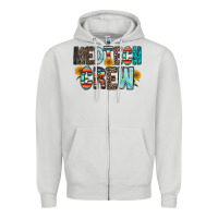 Dove Grey medtech crew Zipper Hoodie - RacoonDesign