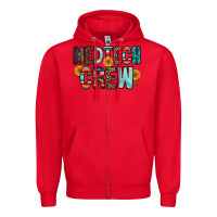 Red medtech crew Zipper Hoodie - RacoonDesign