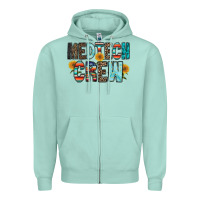 Seafoam medtech crew Zipper Hoodie - RacoonDesign