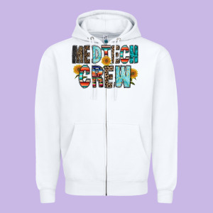 Medtech Crew Zipper Hoodie Designed By Racoondesign