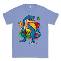 Colony Blue autism trex Classic Tee - Zillion Design Studio