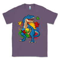 Lavender autism trex Classic Tee - Zillion Design Studio